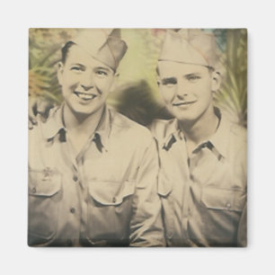 2 men in embrace magnet