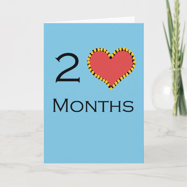 2 Month anniversary Card (Front)