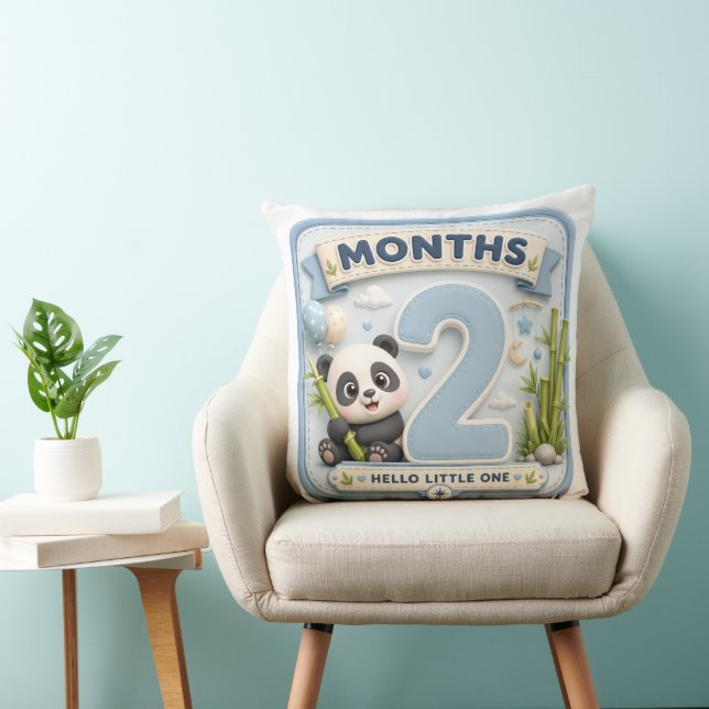 2 Month Baby Milestone World Adventure Cushion (Chair)