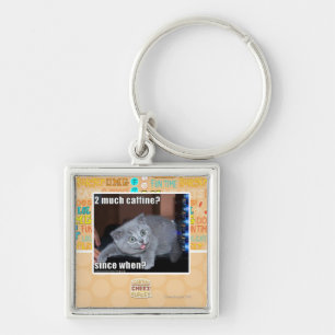 2 much caffine? key ring