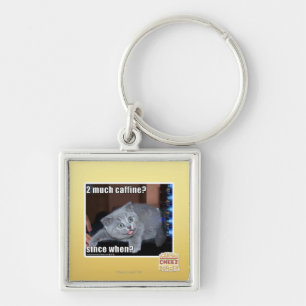 2 much caffine? key ring