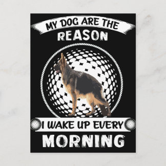 2 My Dogs Are The Reason I Wake Up Every Morning Postcard