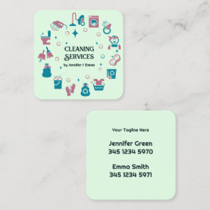 2 Name Cleaner Business Card