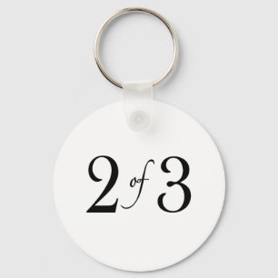 2 of 3 (middle child) key ring