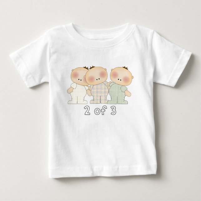2 of 3 Triplets Baby T-Shirt (Front)