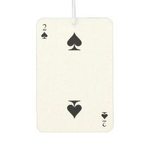 2 of Spades Car Air Freshener
