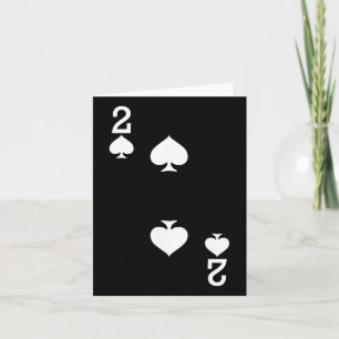 2 Of Spades Playing Card Halloween Costume Dark
