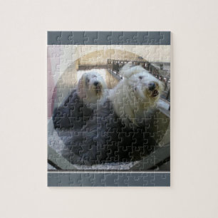 2 old english sheepdogs jigsaw puzzle