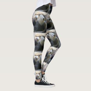 2 old english sheepdogs leggings