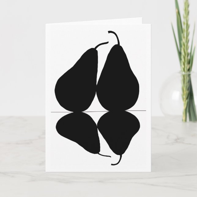 2 Pears-Greeting card (Front)