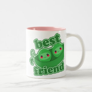 2 PEAS  BEST FRIENDS Two-Tone COFFEE MUG