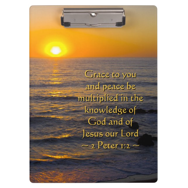2 Peter 1:2 Clipboard (Front)