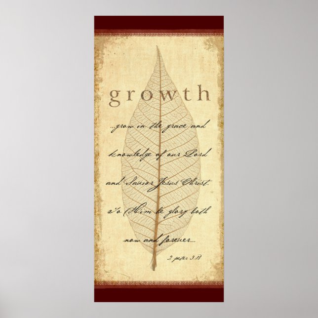 2 Peter 3:18 Poster (Front)