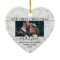 2 Photo 1st Christmas Married Faux Marble Heart