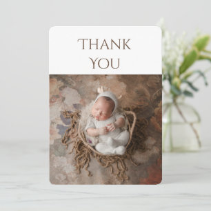 2 photo Baby Thank You Card
