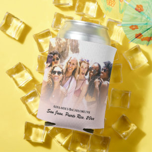 2 Photo Bachelorette Party Favour Personalised Can Can Cooler