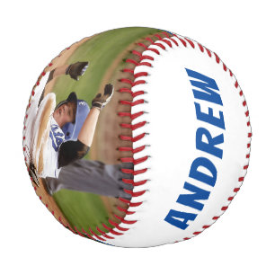 2 Photo Baseball Name Number Team Blue White