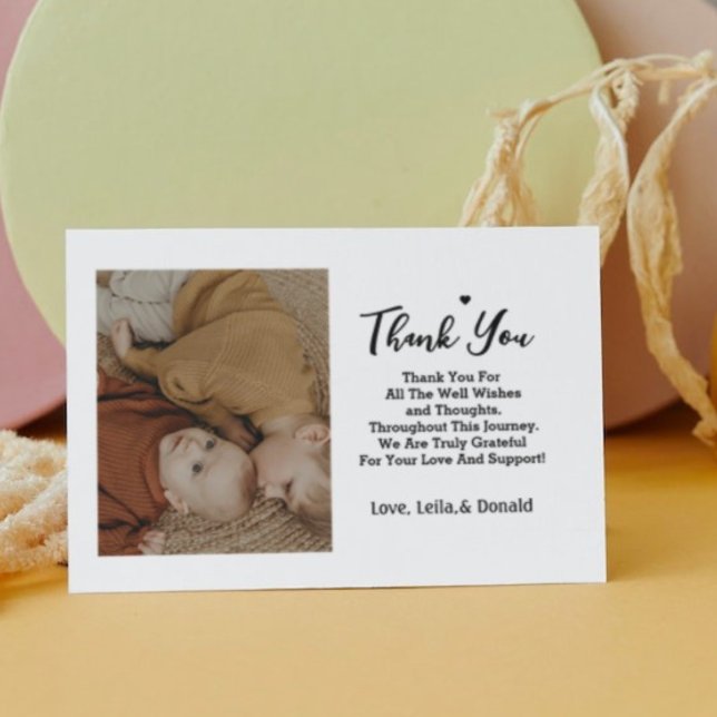 2 photo Birth Announcement card | New Baby annouce (Creator Uploaded)