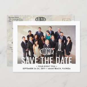 2 Photo Business Conference Event Save the Date Announcement Postcard
