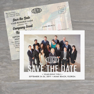 2 Photo Business Conference Event Save the Date Announcement Postcard