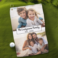 2 Photo Collage Family Name - Horizontal Pics