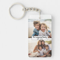 2 Photo Collage Family Name - Horizontal Pics