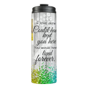 2 Photo Collage Pet Memorial Remembrance  Thermal Tumbler