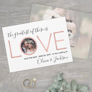 2 Photo Corinthians Love Wedding Save the Date