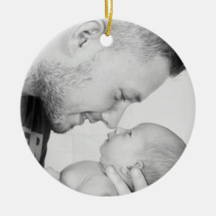 2 Photo Custom Ceramic Tree Decoration