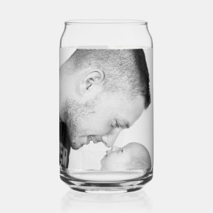 2 Photo Custom Double Sided  Can Glass