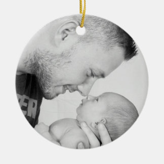 2 Photo Custom Double Sided Ceramic Tree Decoration