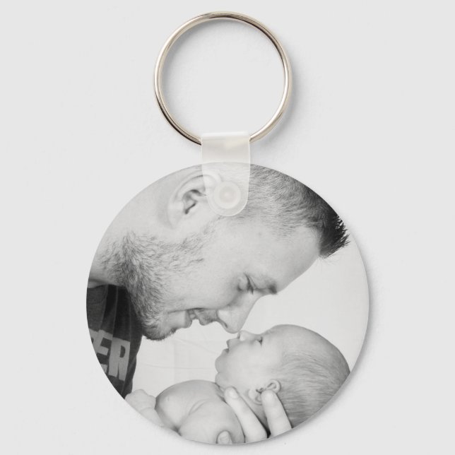 2 Photo Custom Double Sided  Key Ring (Front)