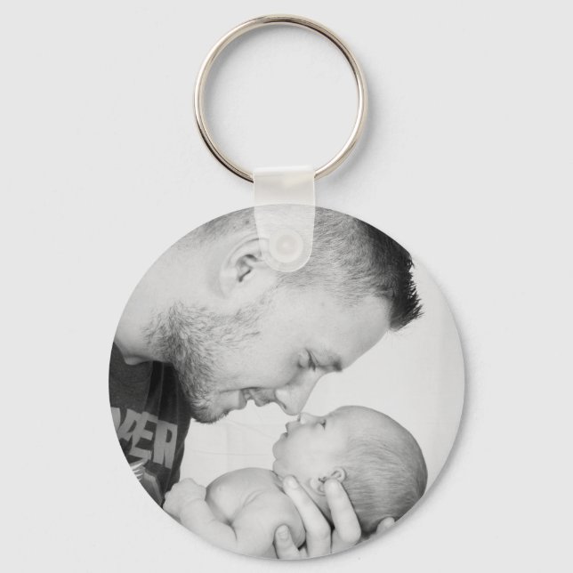 2 Photo Custom Double Sided  Key Ring (Front)