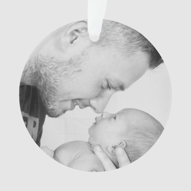 2 Photo Custom  Ornament (Front)