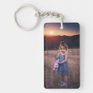 2 Photo Double Sided Custom Photo Template Key Ring