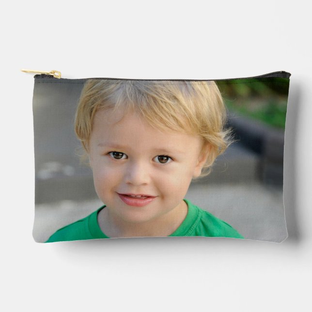 2 Photo Double Sided Personalised Accessory Pouch (Front)