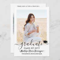 2 Photo Drive-By Graduation Parade Simple Modern