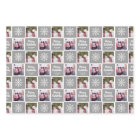 2 Photo Grey Neutrals Merry Christmas Snowflakes