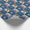 2 Photo - Navy Blue Merry Christmas Snowflakes