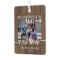 2 Photo New Home First Christmas Rustic Faux Wood