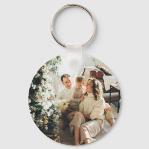 2 Photo Personalised Double Sided Key Ring
