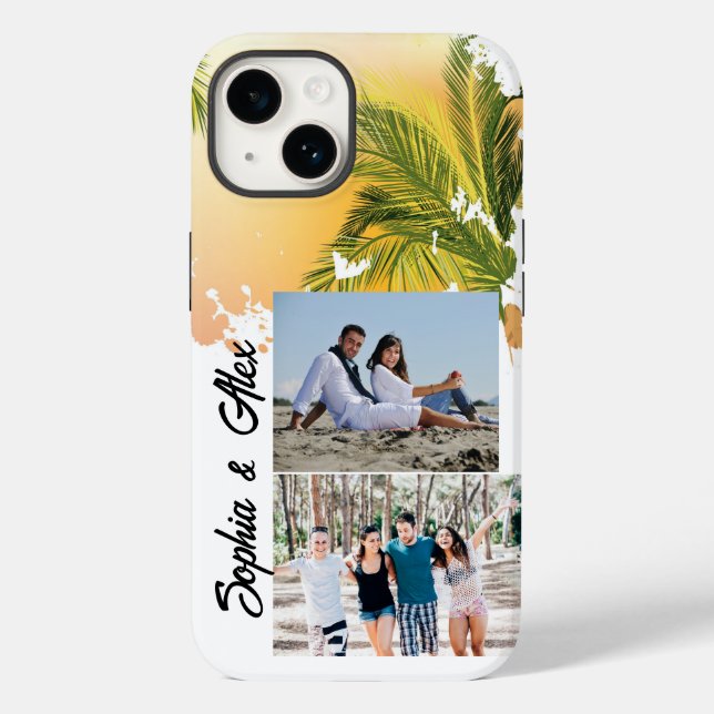 2 Photo personalized Case-Mate iPhone Case (Back)