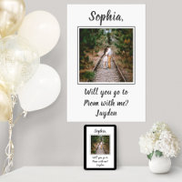 2 Photo Prom or HOCO Proposal Cute Promposal Idea