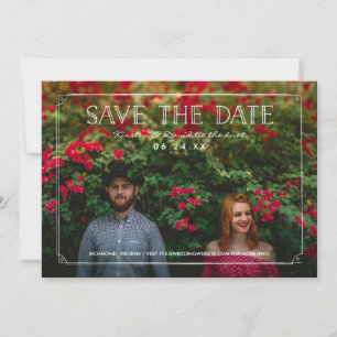 2 Photo Romantic Doodles Wedding Save the Date