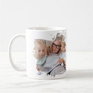 2 Photo Scribble Frame Template Personalized Coffee Mug