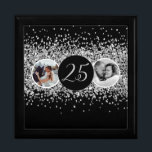 2 Photo Then and Now Wedding Anniversary Gift Box<br><div class="desc">2 Photo Then and Now Wedding Anniversary</div>