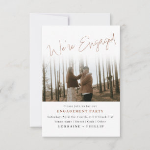2 photo We’re Engaged Photo party Invitation