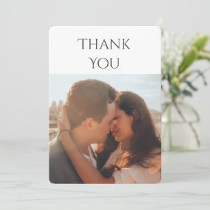 2 photo Wedding Thank You Card