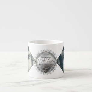 2 Photos 10th,11,20,25,70th Wedding Anniversary   Espresso Cup