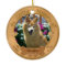 2 Photos, 3 Text Boxes Dog Memorial Ornament